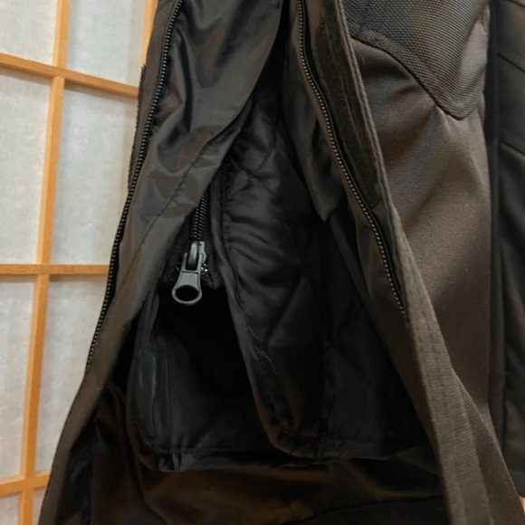 New, Size Small , Black Motorcycle Overpants, Waterproof with Removable Armor - Picture 3 of 10